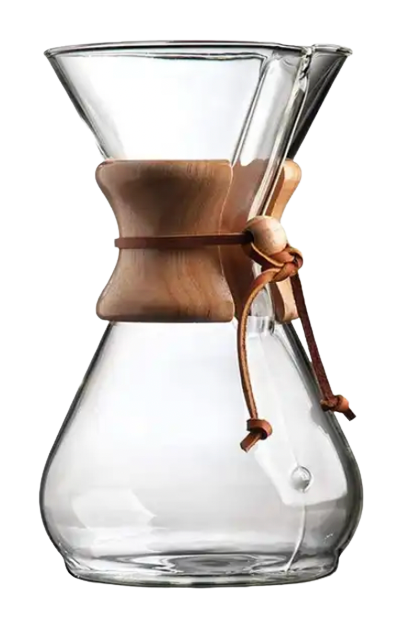 Chemex filter drip coffee maker