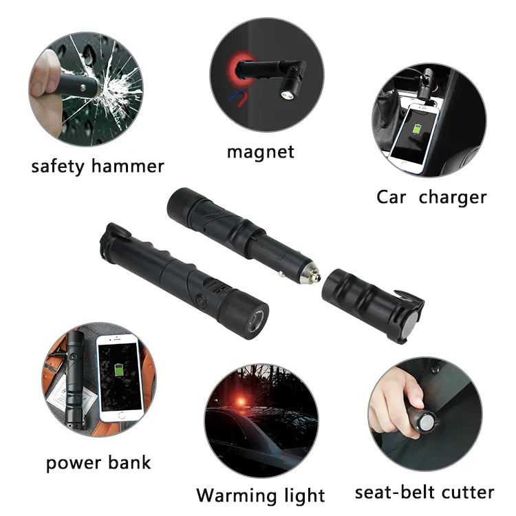 Multifunctional flashlight 8 in 1
