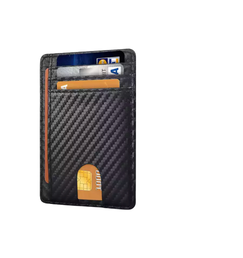 Carbon fiber cardholder wallet